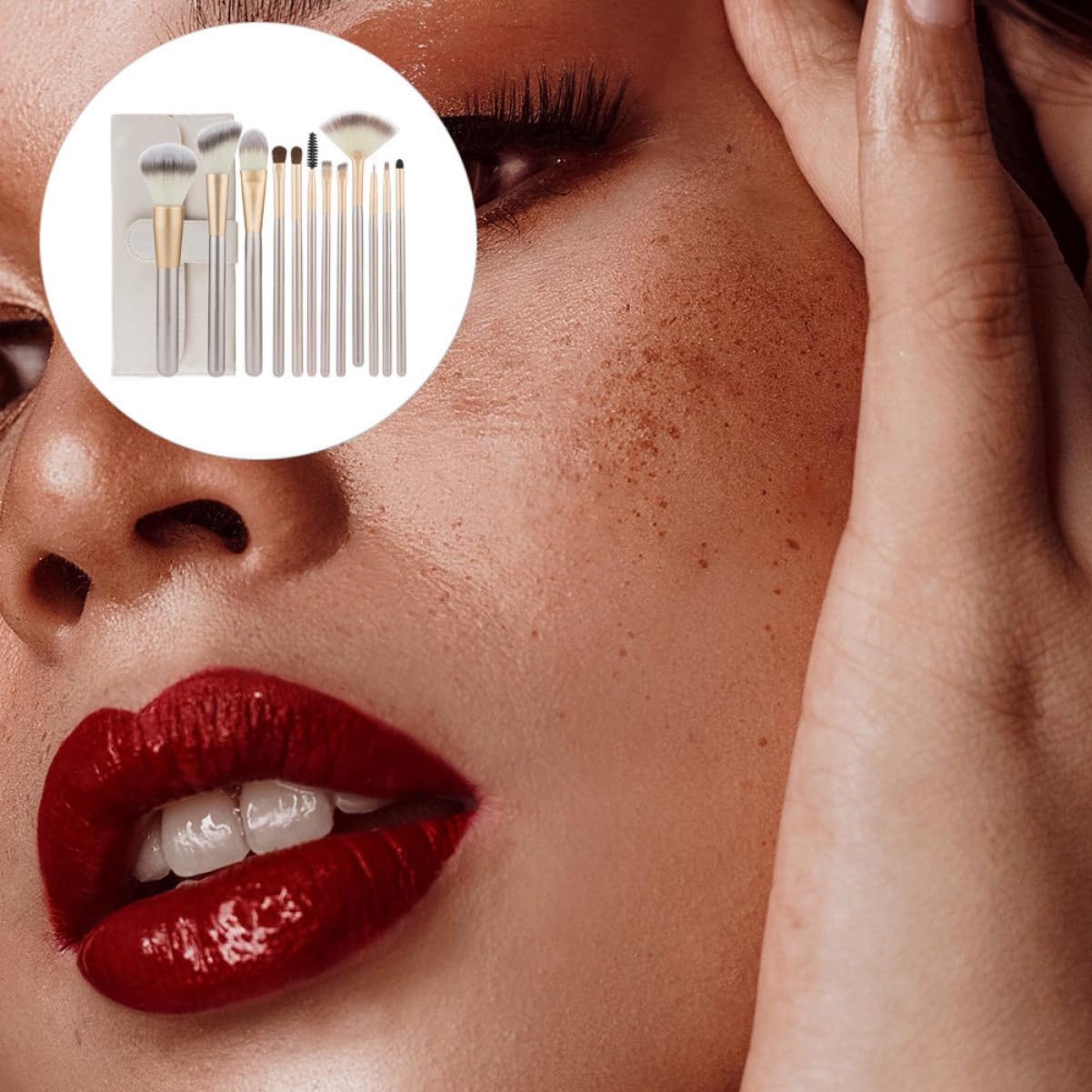 Набор Angoily 2 Sätze Make-up Пудровые для щек тени для век профессиональные для макияжа основные, фото №3