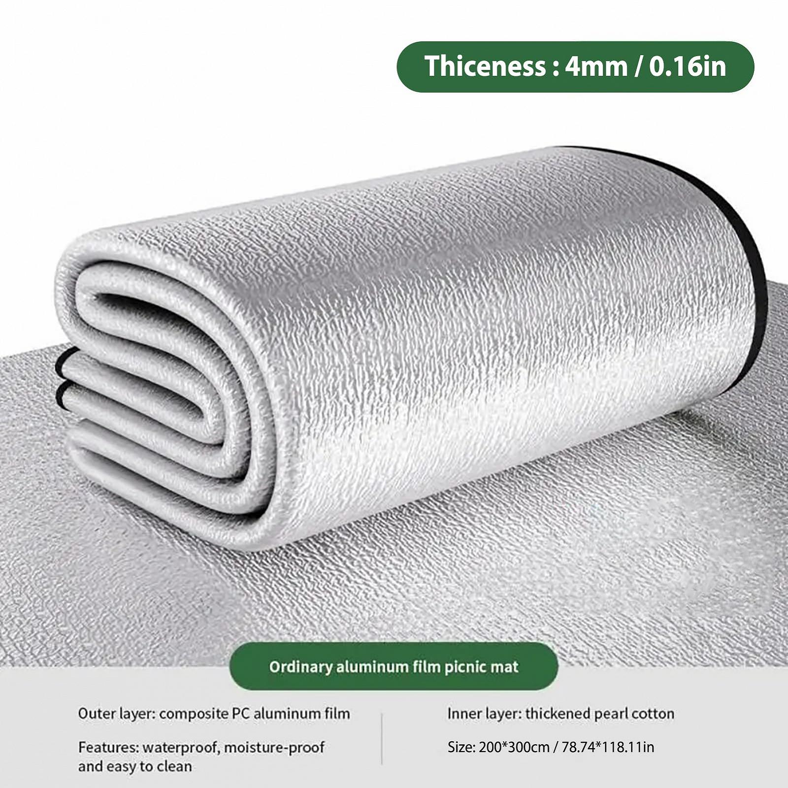 Мат Outdoor Survival Double Sided Compact Camping Mat Thermal Protection Waterproof Insulating Ground Mat Packable Ground Mat, фото №5