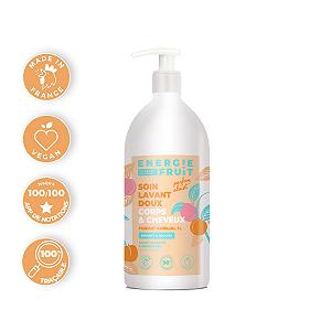 Гель для душа и шампунь Energie Fruit Gentle Wash Care Абрикос 1000 мл synthetic.ua - Фото 1