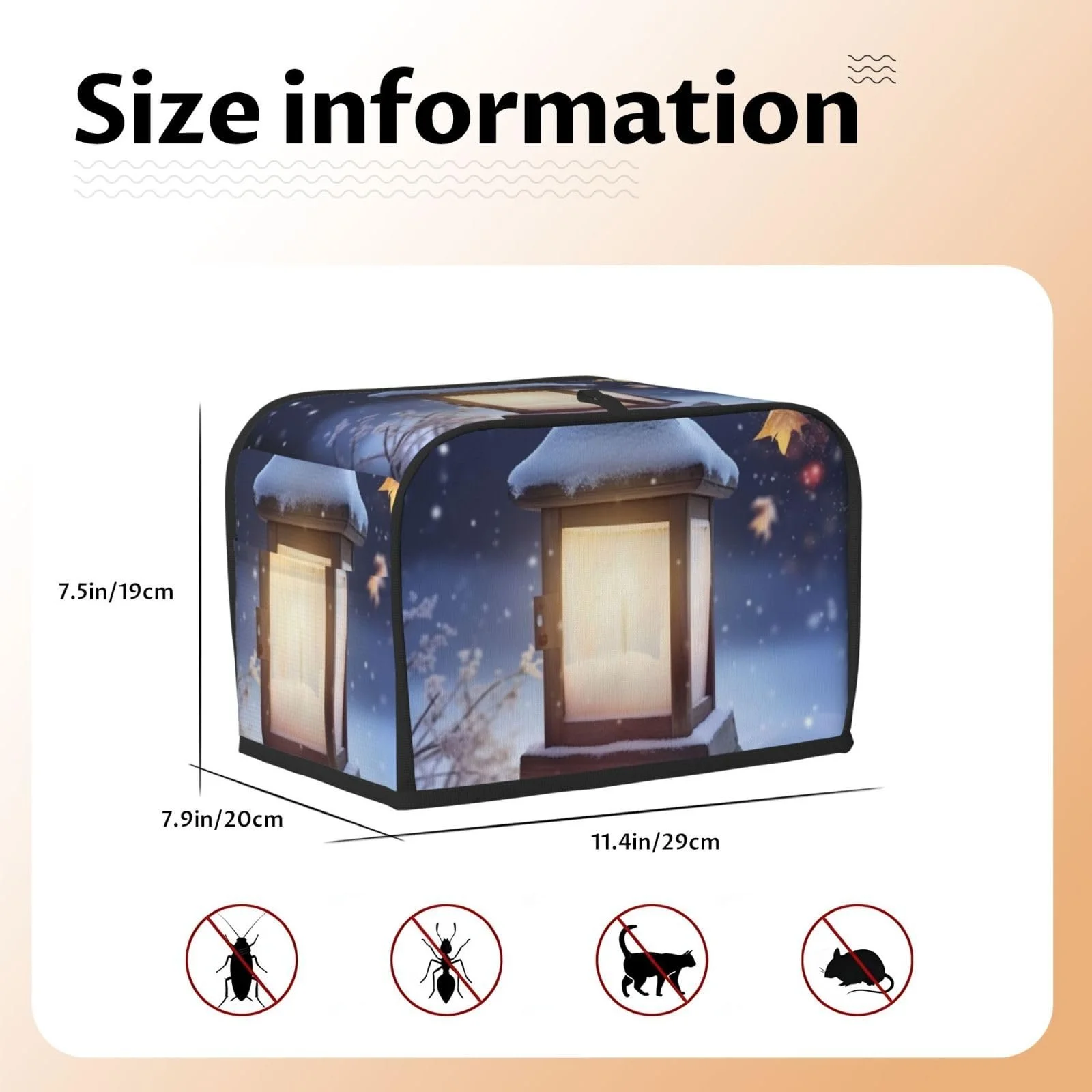 Чохол для тостера Lantern Snow, фото №5 Чохол для тостера Lantern Snow, фото №5