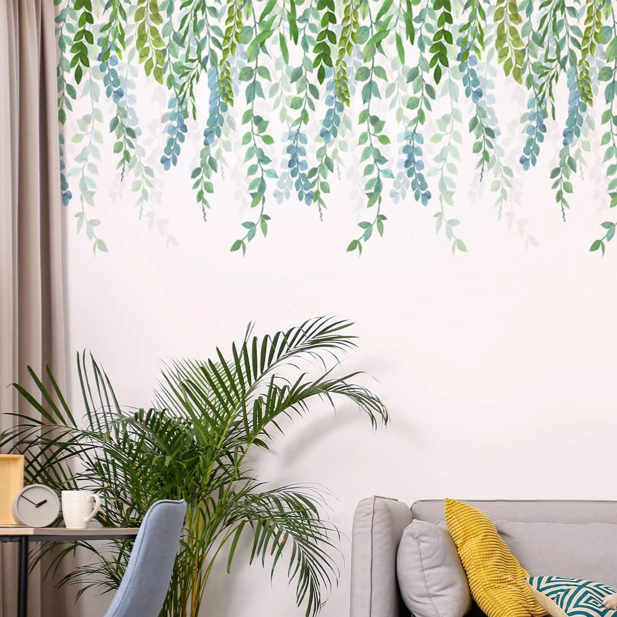 Наклейка для стін Hanging Vine Green Plants Vine Leaves ПВХ, фото №1