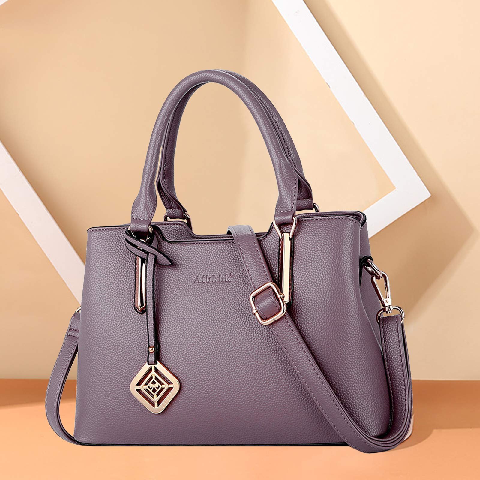 Сумка с ручками NICOLE & DORIS Shopper, фиолетовый, фото №3