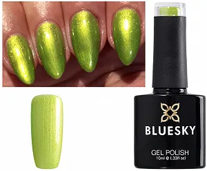 Гель-лак Bluesky Lime Green UV LED Soak Off, 10 мл - Фото 1