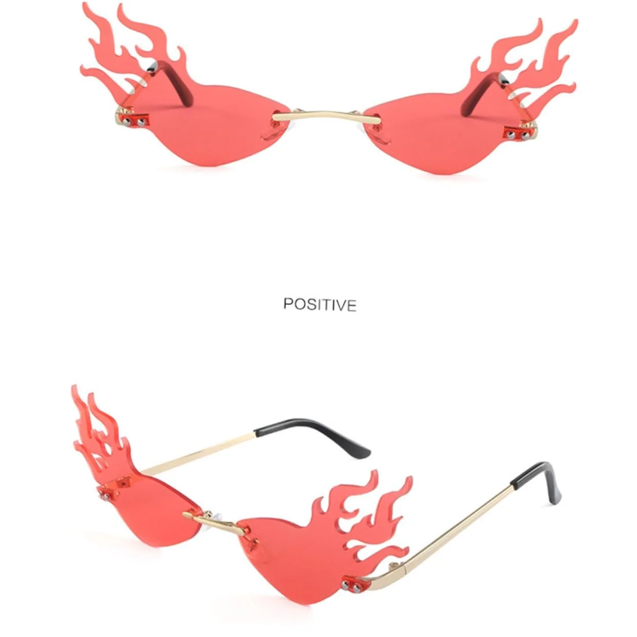 Солнцезащитные очки Овальные Без оправы, фото №2