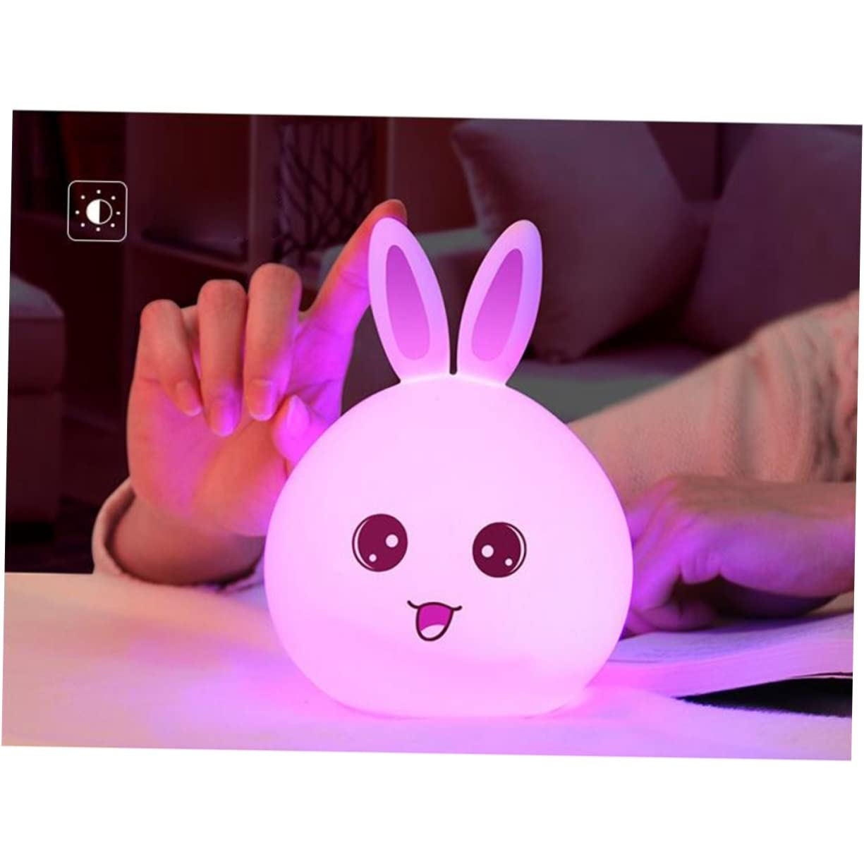 Лампа OSALADI Сенсорная Ночник USB LED Силикон Заяц, фото №3