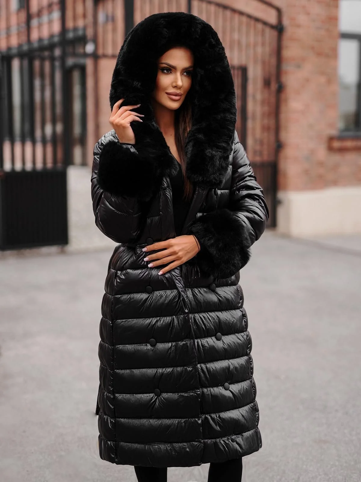 Женское зимнее пальто OZONEE, фото №4