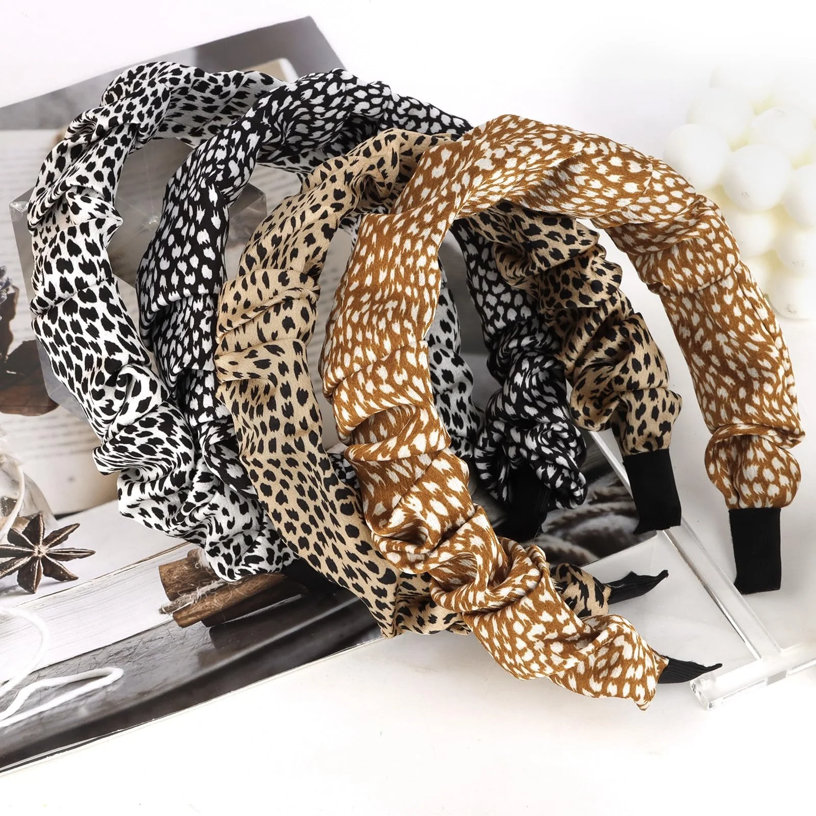 Набір широких обручів на голову 4 шт., фото №7