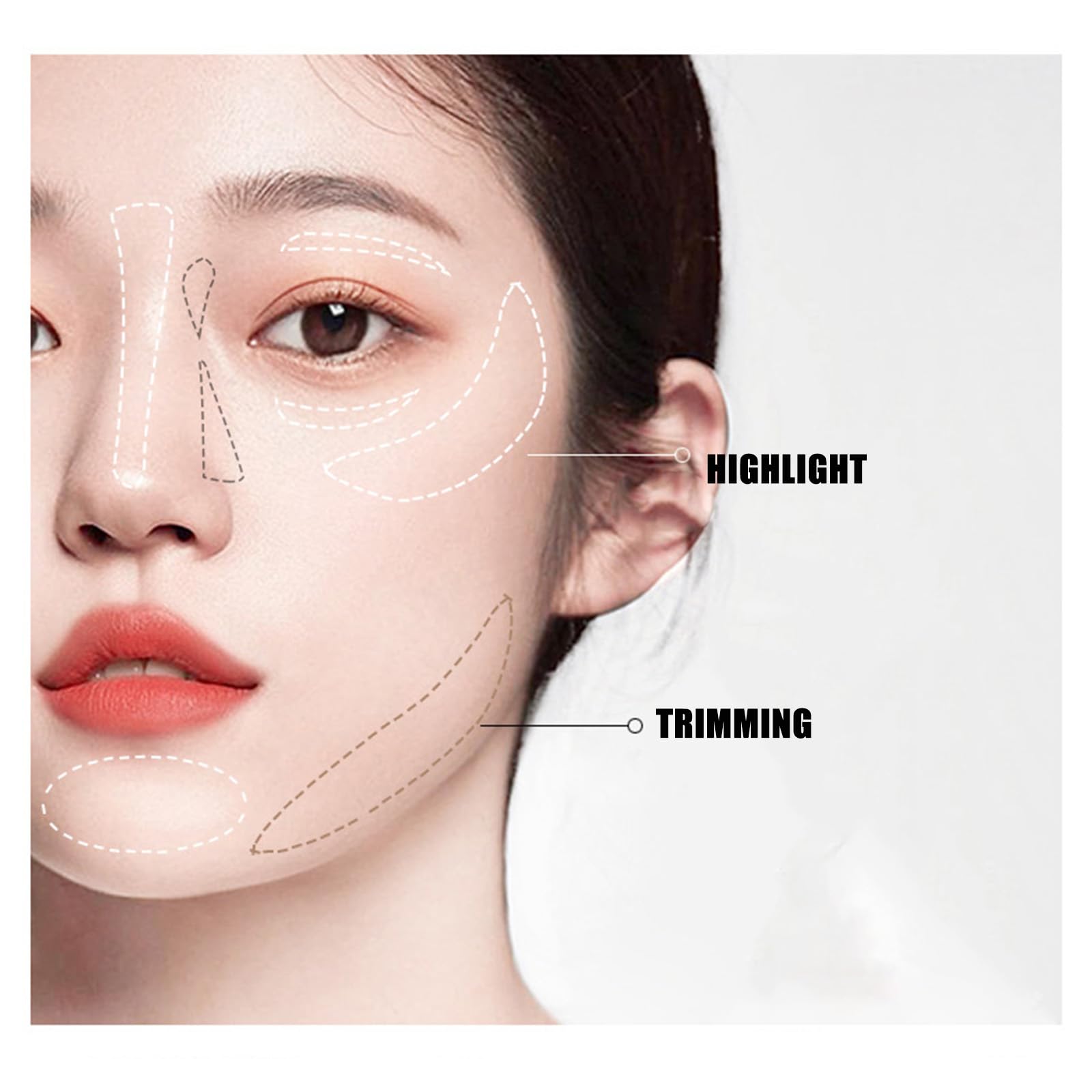 Пудра для брів трикольорова contour трикольорова доска, фото №3 Пудра для брів трикольорова contour трикольорова доска, фото №3