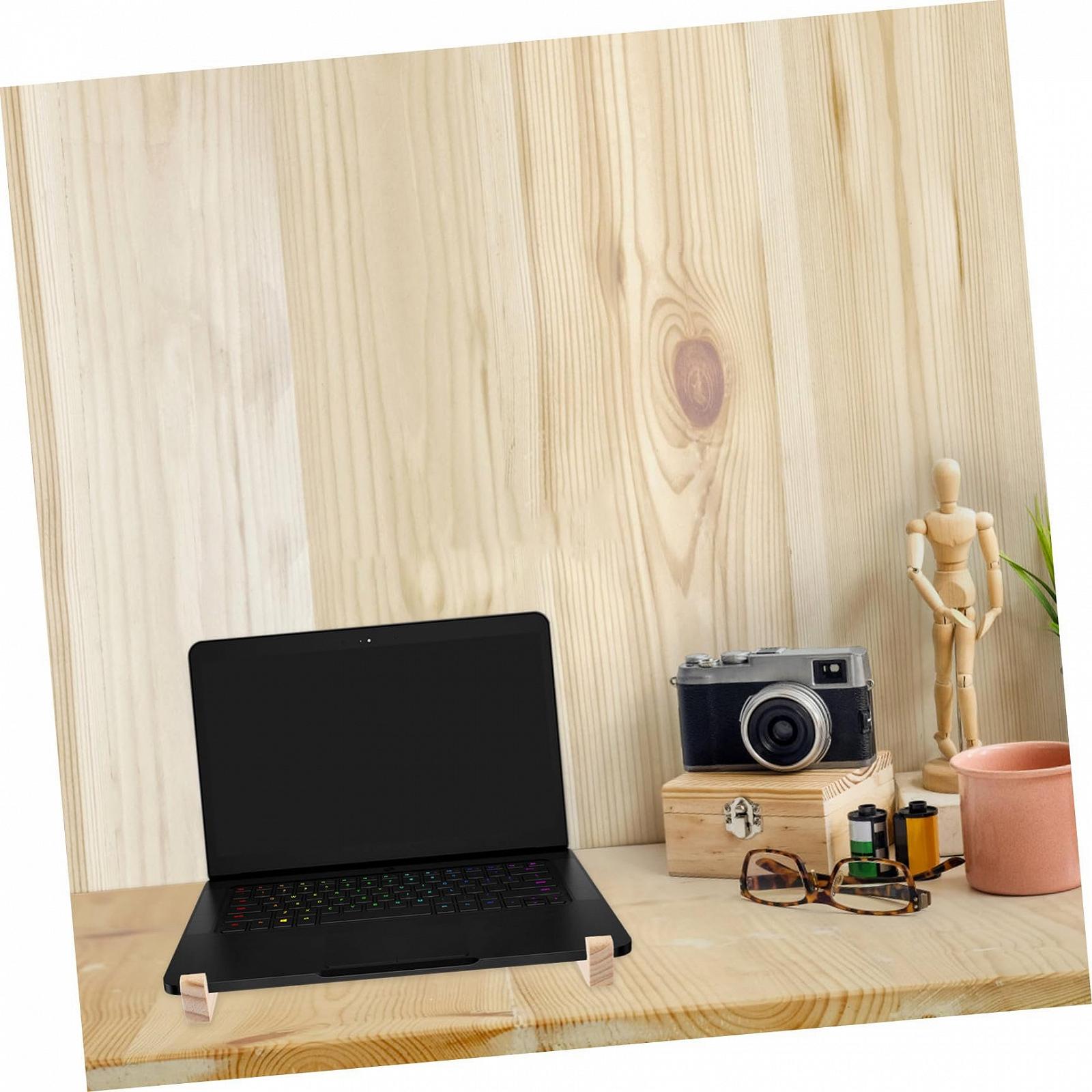 Підставка для ноутбука дерев'яна Toddmomy ергономічна з масиву дерева вертикальна, фото №9