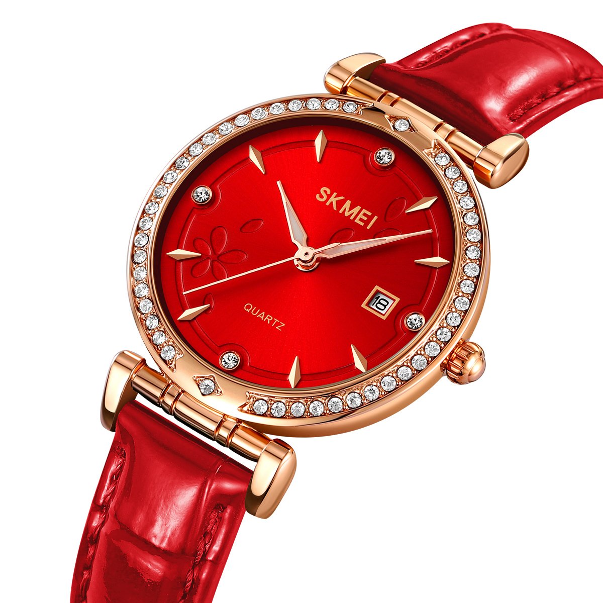 Годинник Skmei 2169 Rose Gold-Red, фото №2