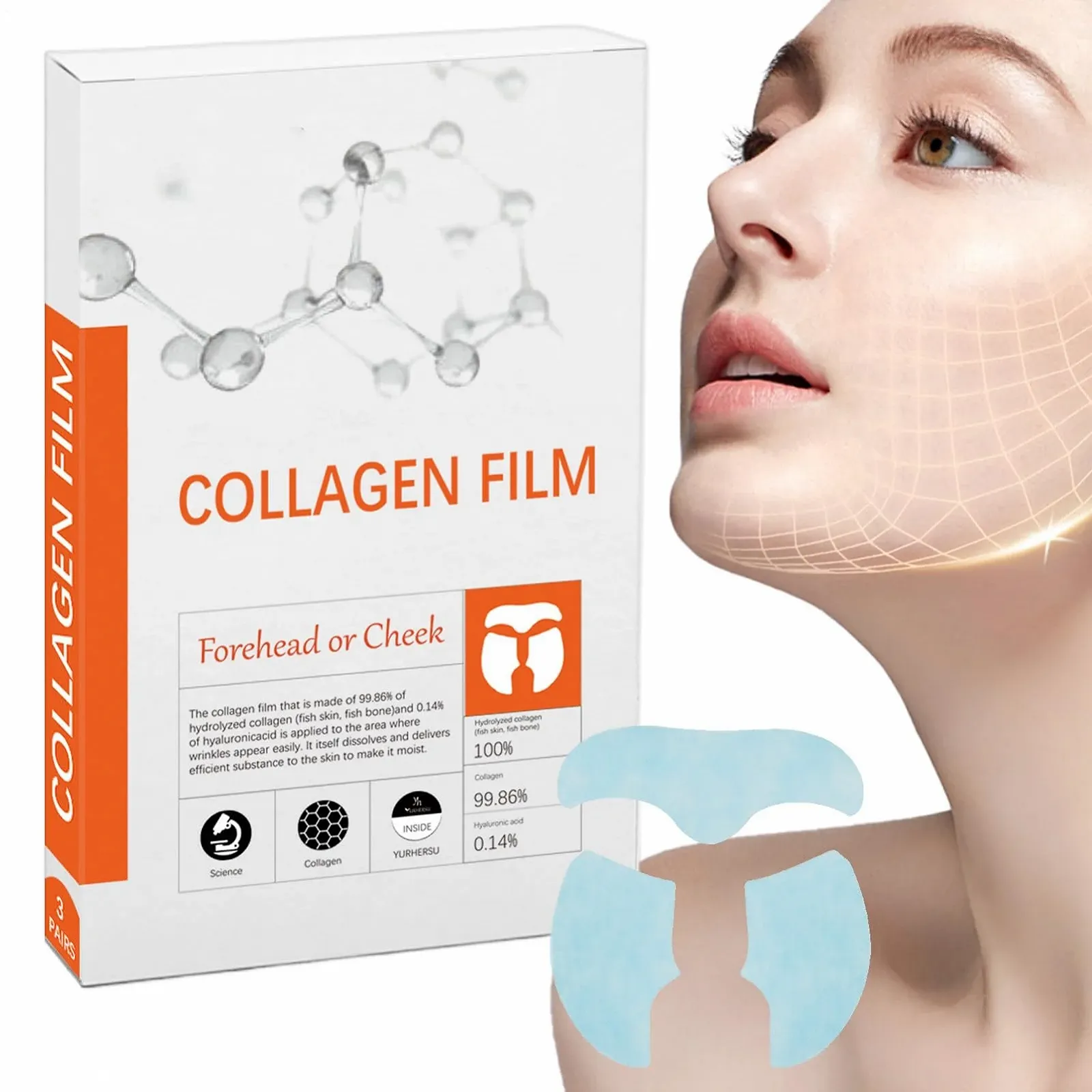 Маска Зволожуюча для обличчя, заспокійливі патчі для обличчя для сухої, чутливої шкіри, фото №9