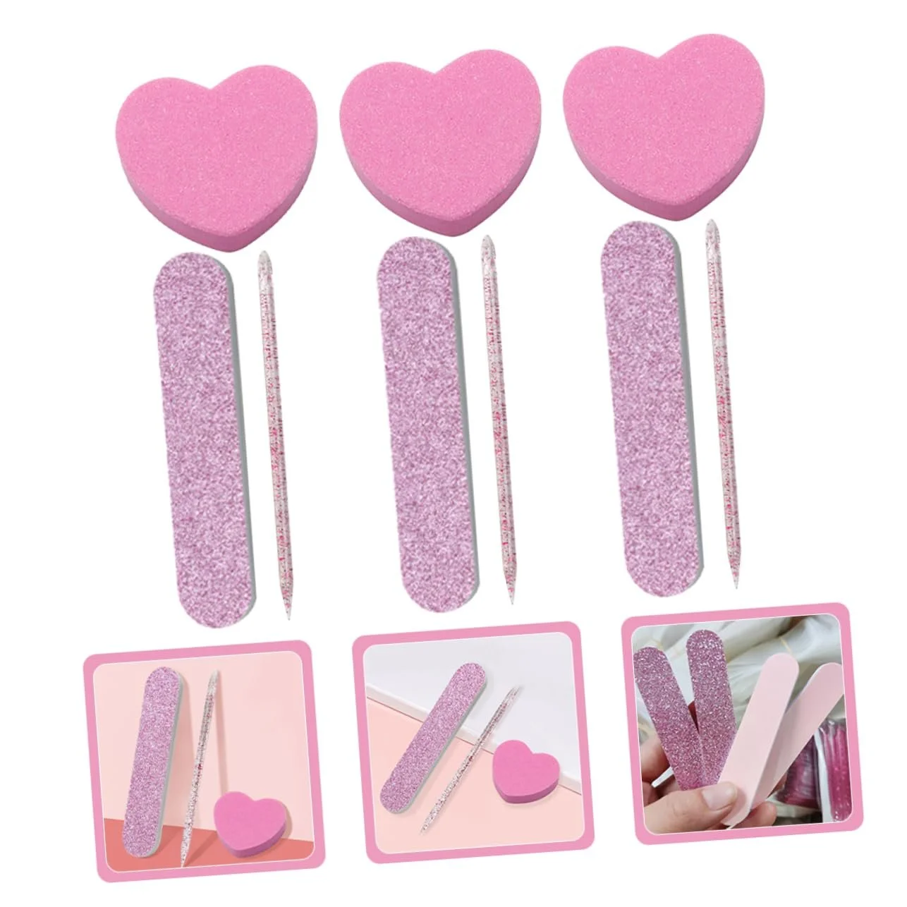 Набор пилок для маникюра PACKOVE с губчатыми буферами, фото №9