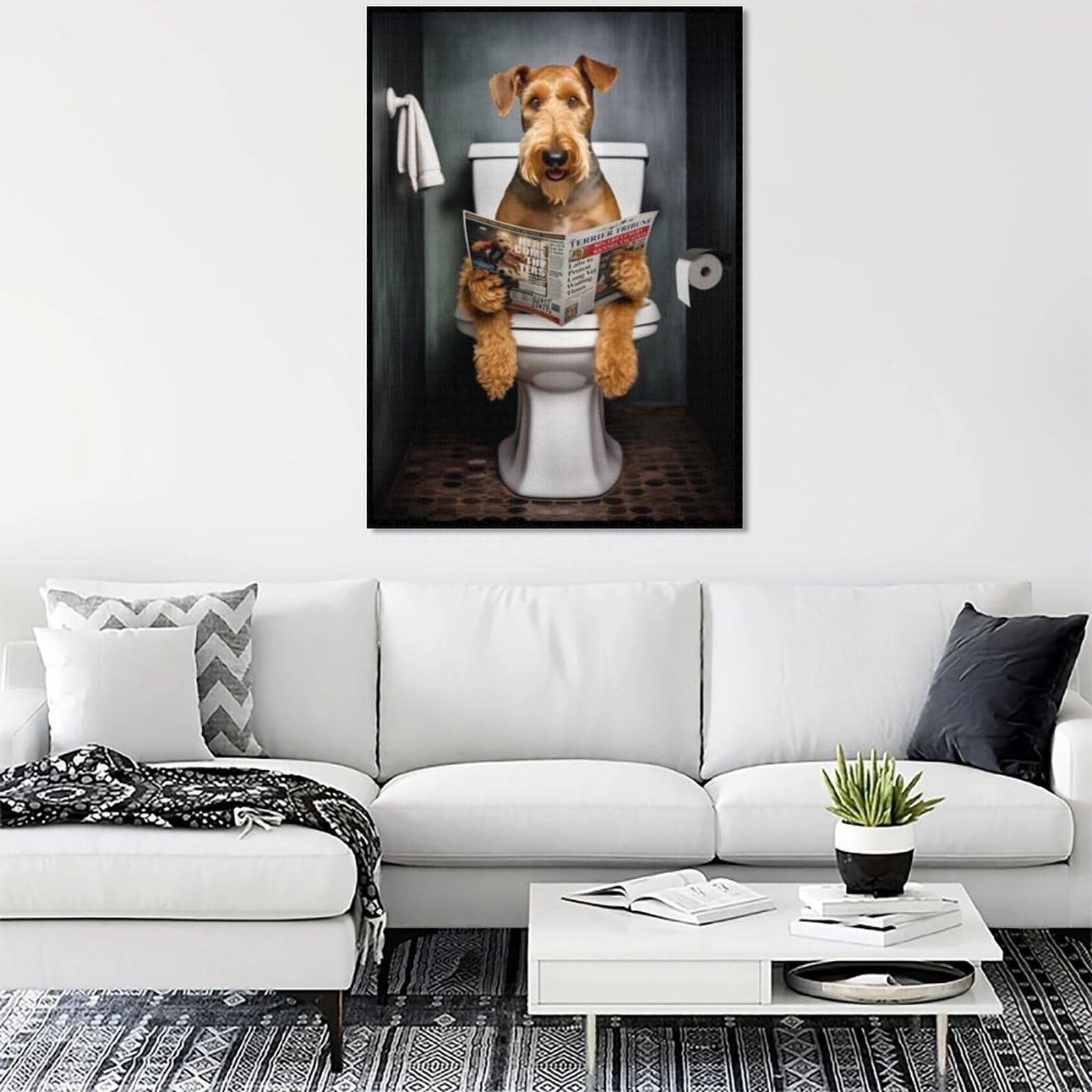 Пазл Airedale Terrier on the Toilet 1000 елементів 26 x 38 см, фото №3 Пазл Airedale Terrier on the Toilet 1000 елементів 26 x 38 см, фото №3