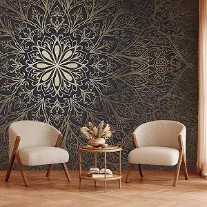 Фотообои murando Mandala 300 x 210 см Флизелиновые 3D эффект synthetic.ua - Фото 1
