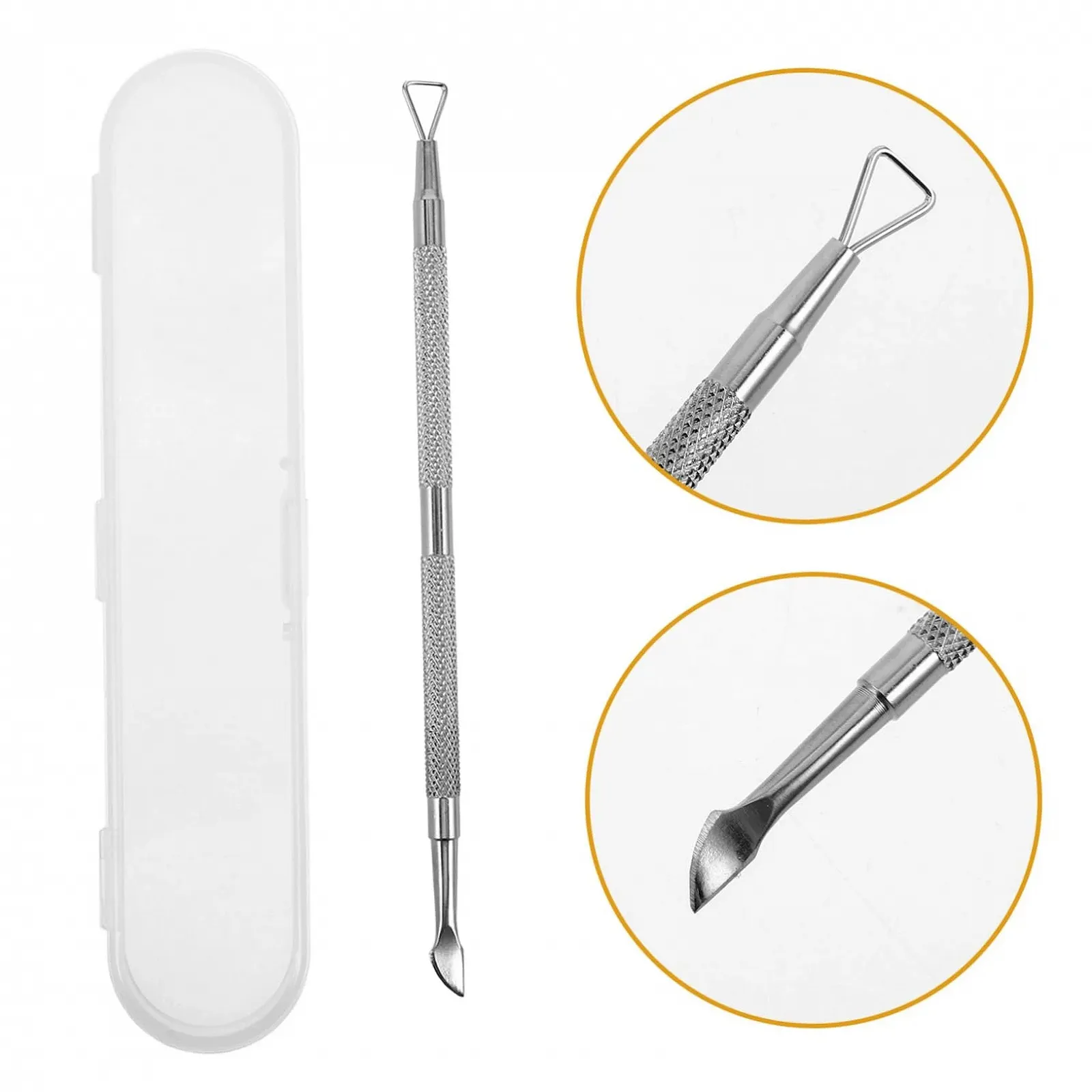 Набор пушеров для маникюра и педикюра Happyyami двусторонний шабер, фото №9 Набор пушеров для маникюра и педикюра Happyyami двусторонний шабер, фото №9