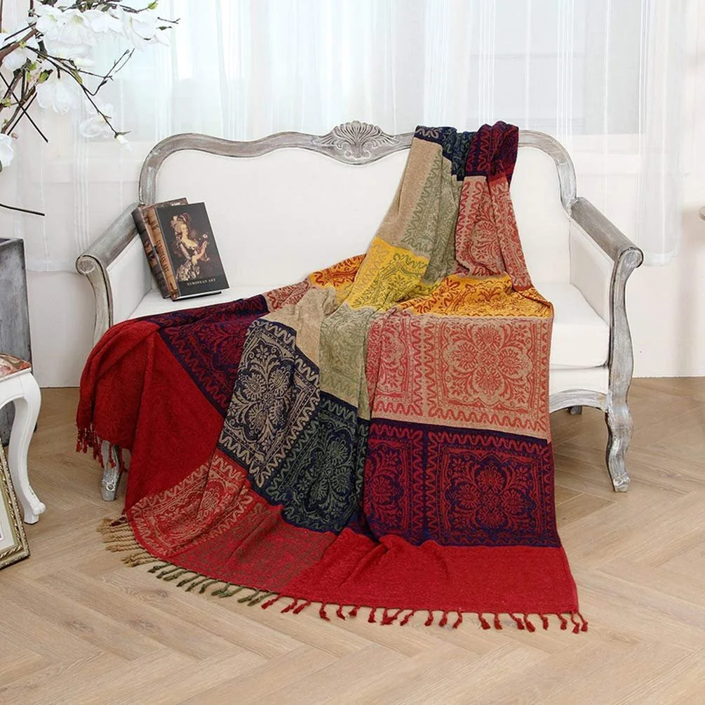 Покрывало Хлопок Jbsceen Красный, 150 см x 190 см, фото №3