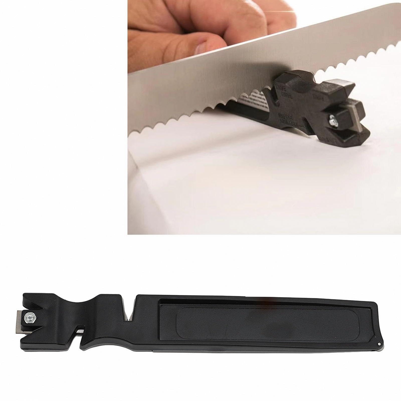 Точилка для ножей 4 в 1 пластиковая портативная для ножниц и серрейторов с резаком для стекла, фото №7