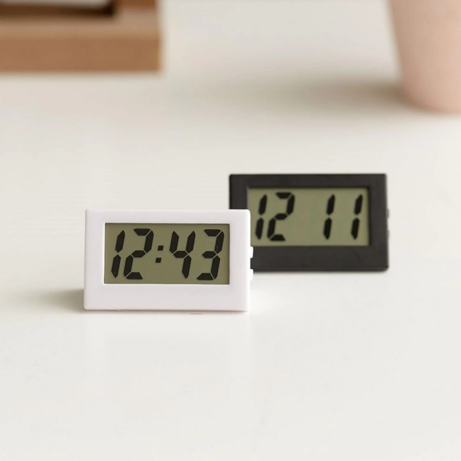 Маленький Цифровой Дорожный Часы Белый, фото №9