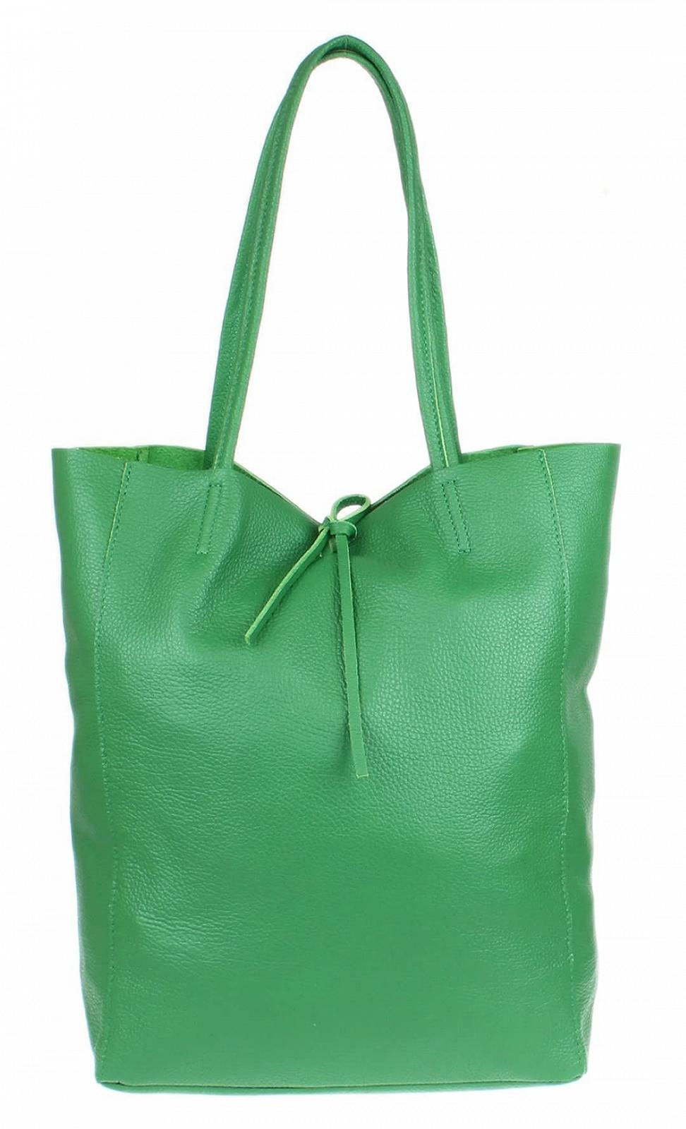 Женская сумка с открытым верхом из натуральной кожи Girly Handbags, фото №1