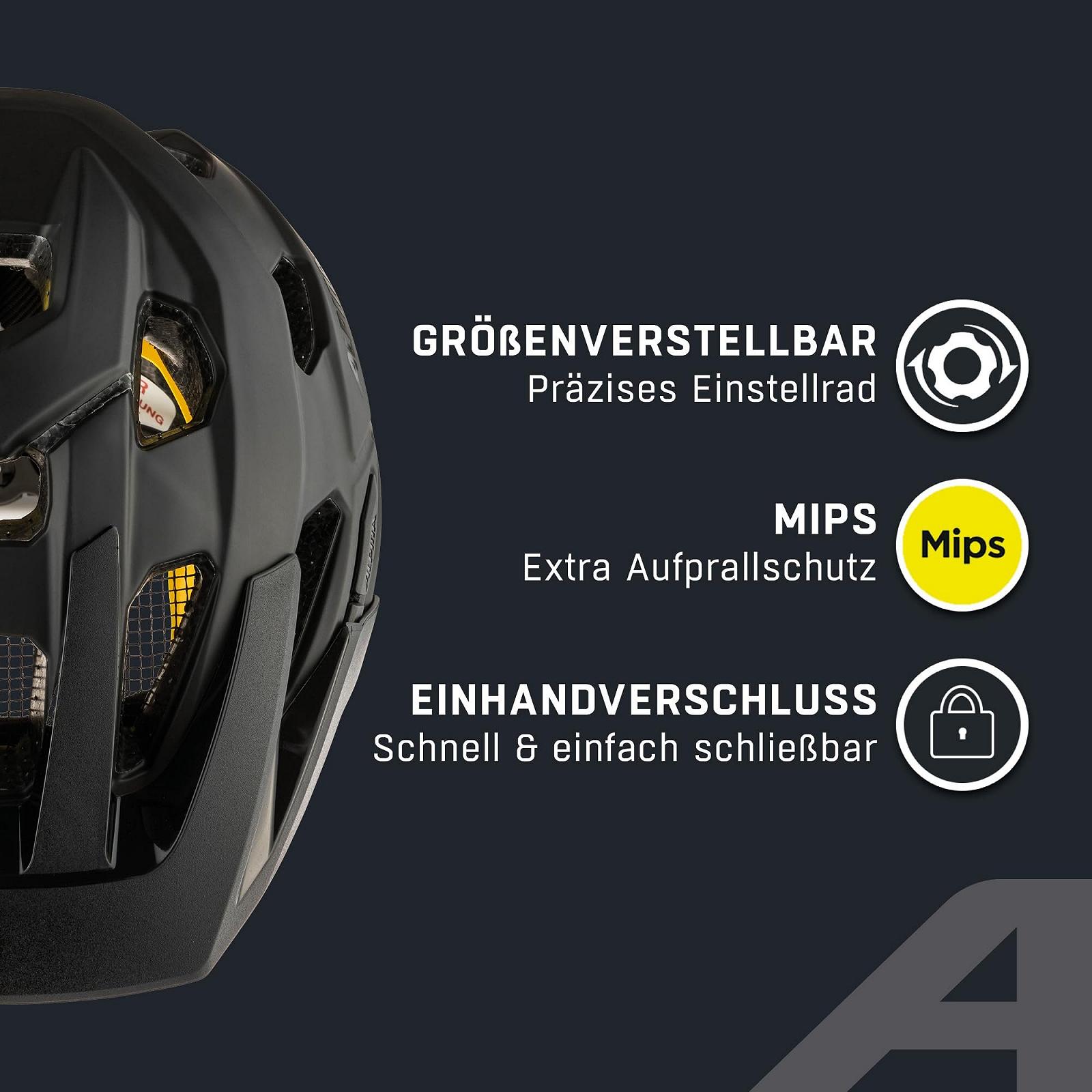 Шолом ALPINA Plose MIPS, для ендуро та MTB велосипедів, з антибактеріальною підкладкою, для дорослих, оптимальний захист, фото №3