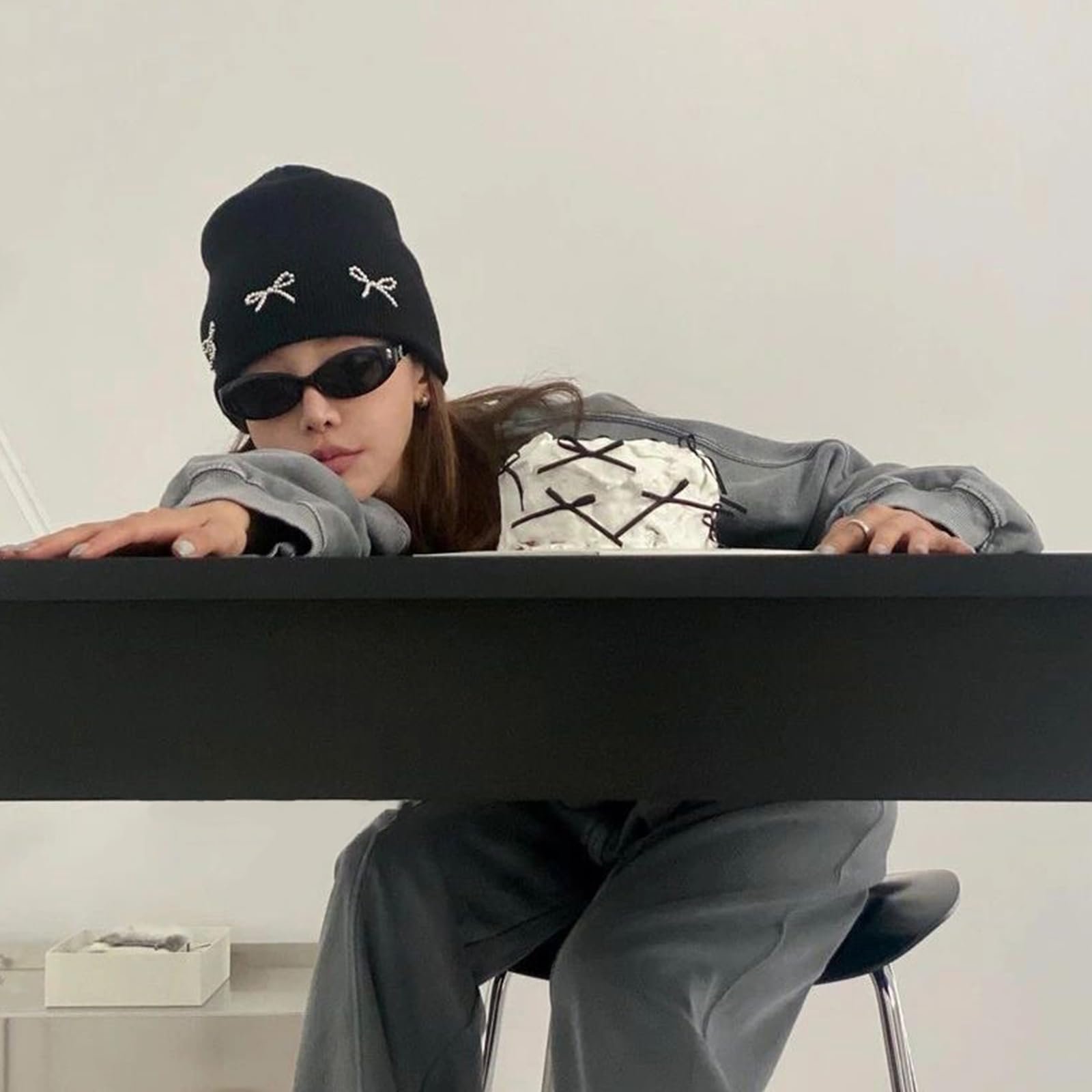 В'язана шапка для дівчат Ldabrye Осінь-Зима Тепла Повсякденна Вуличний стиль, фото №7 В'язана шапка для дівчат Ldabrye Осінь-Зима Тепла Повсякденна Вуличний стиль, фото №7