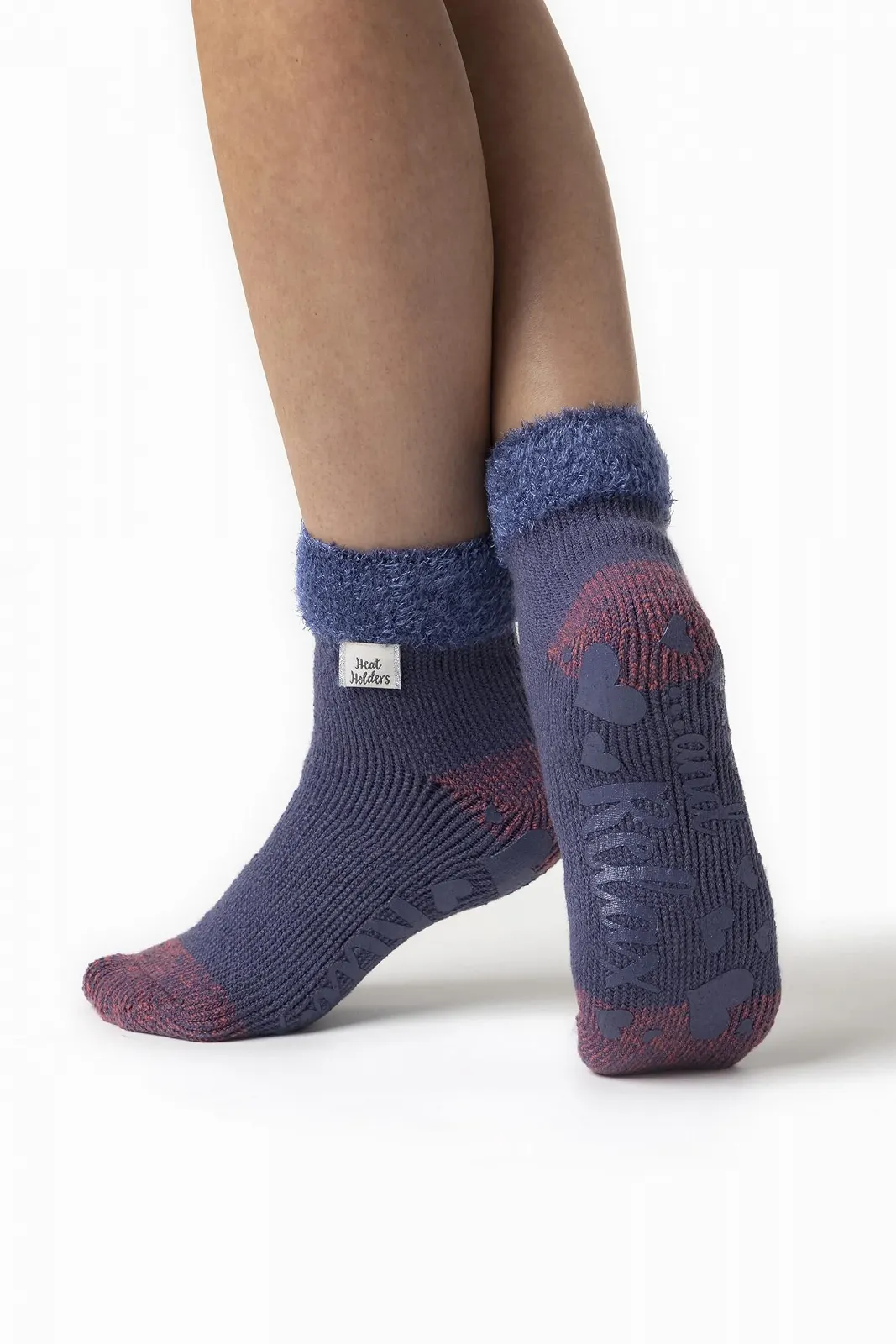 Термошкарпетки жіночі HEAT HOLDERS Abs Non-Slip Fleece з пухирцями, фото №3