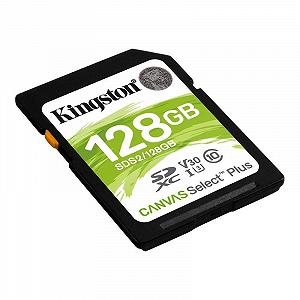 Карта памяти SDXC 128GB UHS-I/U3 Class 10 Kingston Canvas Select Plus R100/W85MB/s SDS2/128GB synthetic.ua - Фото 1