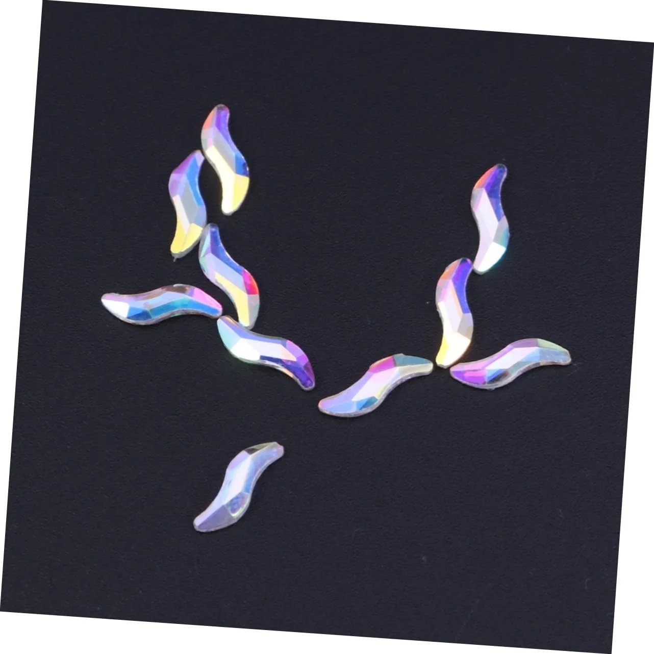 Кристаллы для ногтей Healvian, украшение для ногтей, стразы для ногтей, блестящие кристаллы для ногтей, длинные капли воды, украшение для ногтей, камень без покрытия, упаковка из 10 штук, фото №2