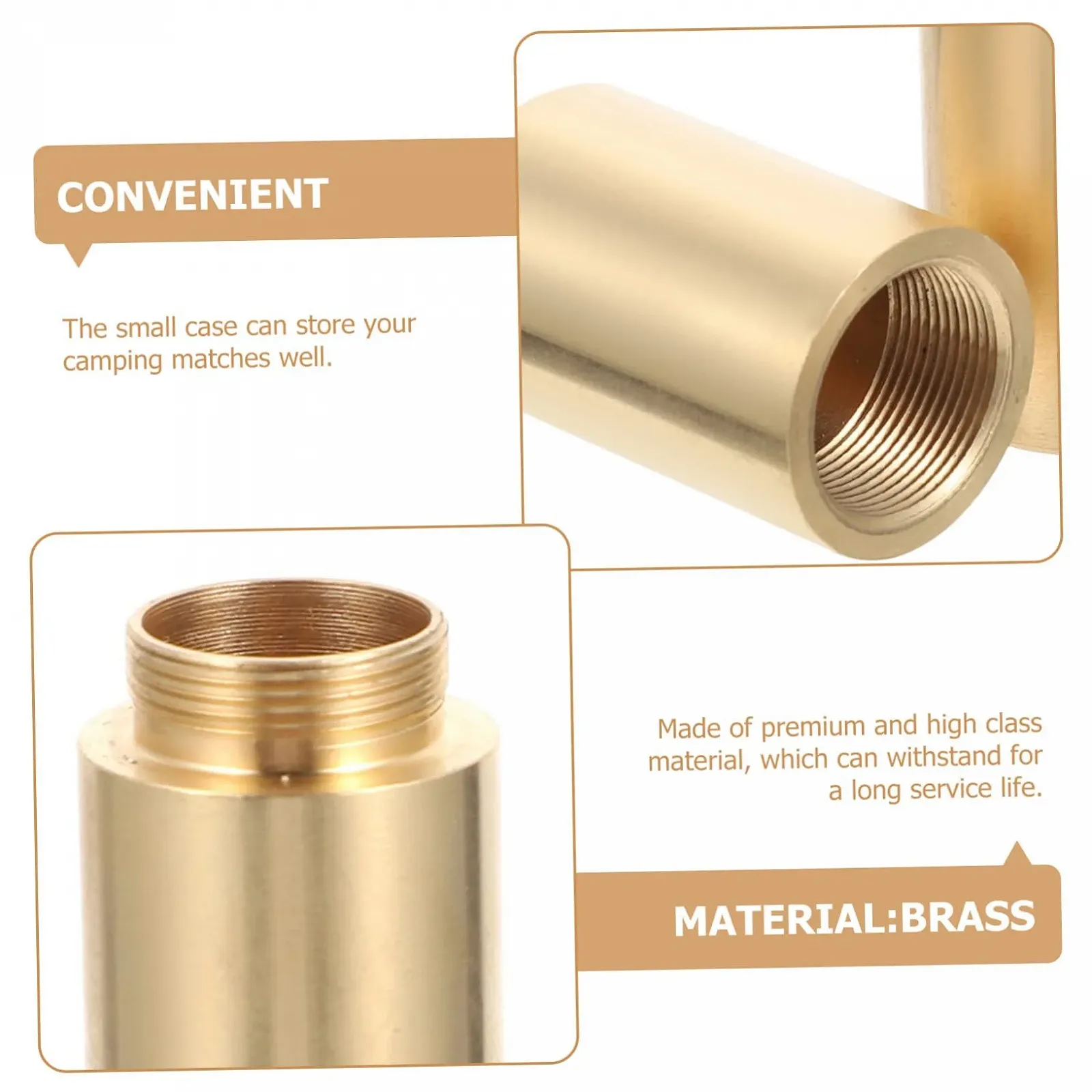 Коробка для зберігання YARNOW, металева, міцна, латунна коробка для кемпінгу, фото №4