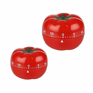 Кухонный таймер Tomato механический набор 2 шт. Красный - Фото 1