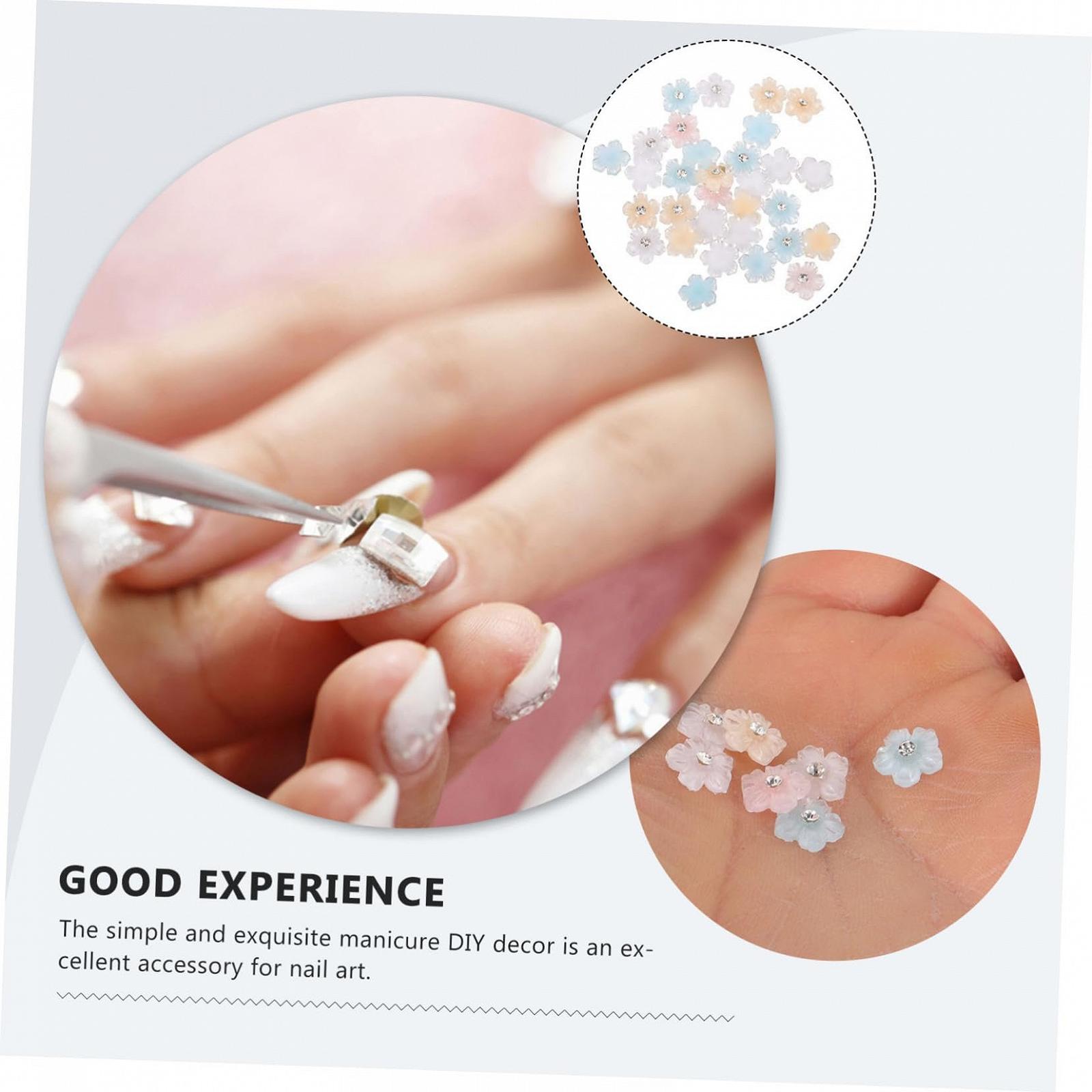 Украшения для ногтей Цветы FRCOLOR 2 шт. со стразами, фото №7