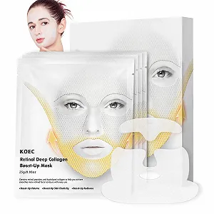 Маска Retinol Deep Collagen, Маска для підвищення рівня колагену, Маска для видалення подвійного підборіддя - Фото 1