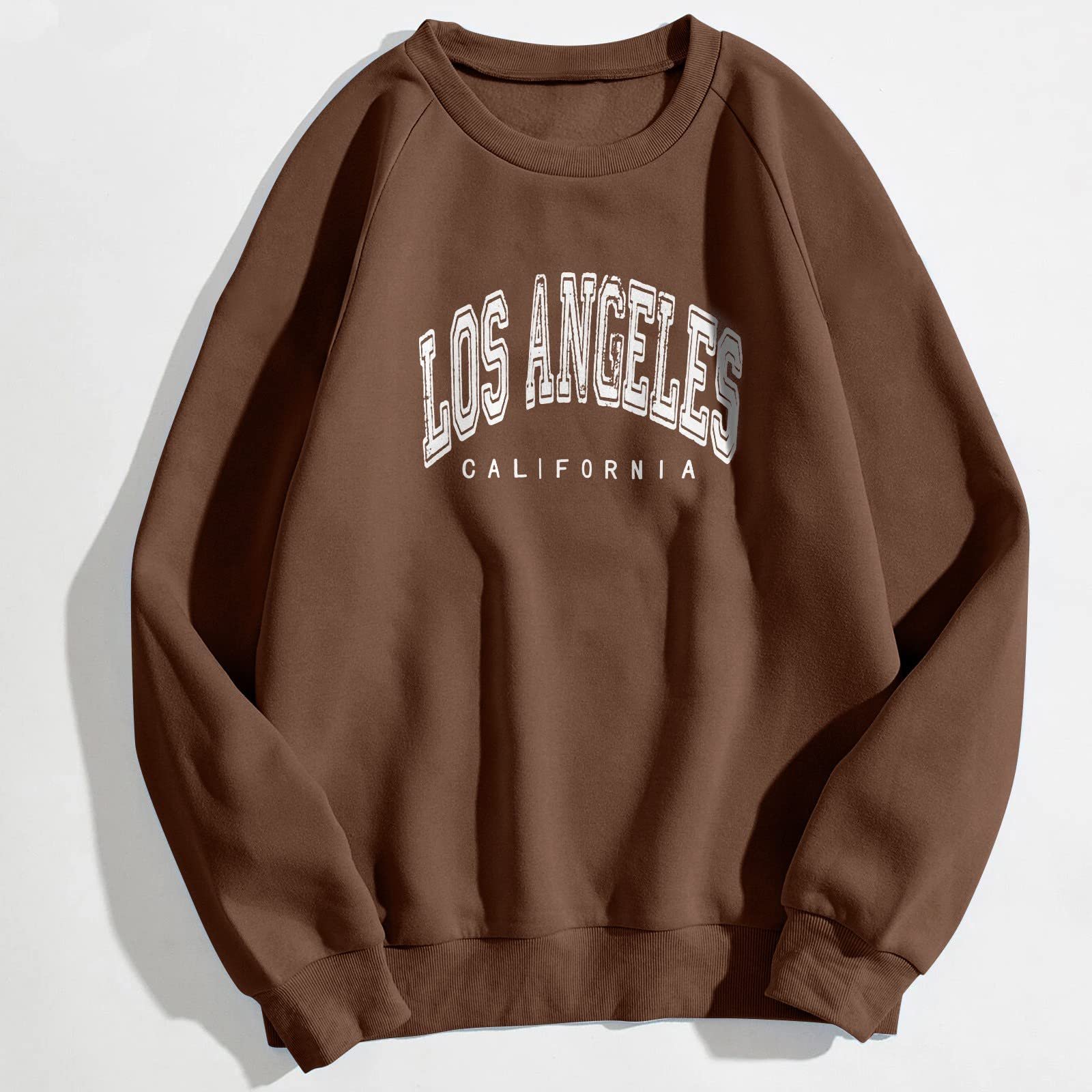 Жіночий світшот Los Angeles California College, круглий виріз, однотонний, з літерами, фото №4 Жіночий світшот Los Angeles California College, круглий виріз, однотонний, з літерами, фото №4