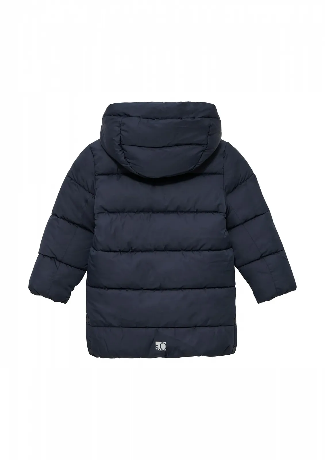 Пальто s.Oliver Junior для мальчиков 2159129 стеганое с фиксированным капюшоном, фото №2