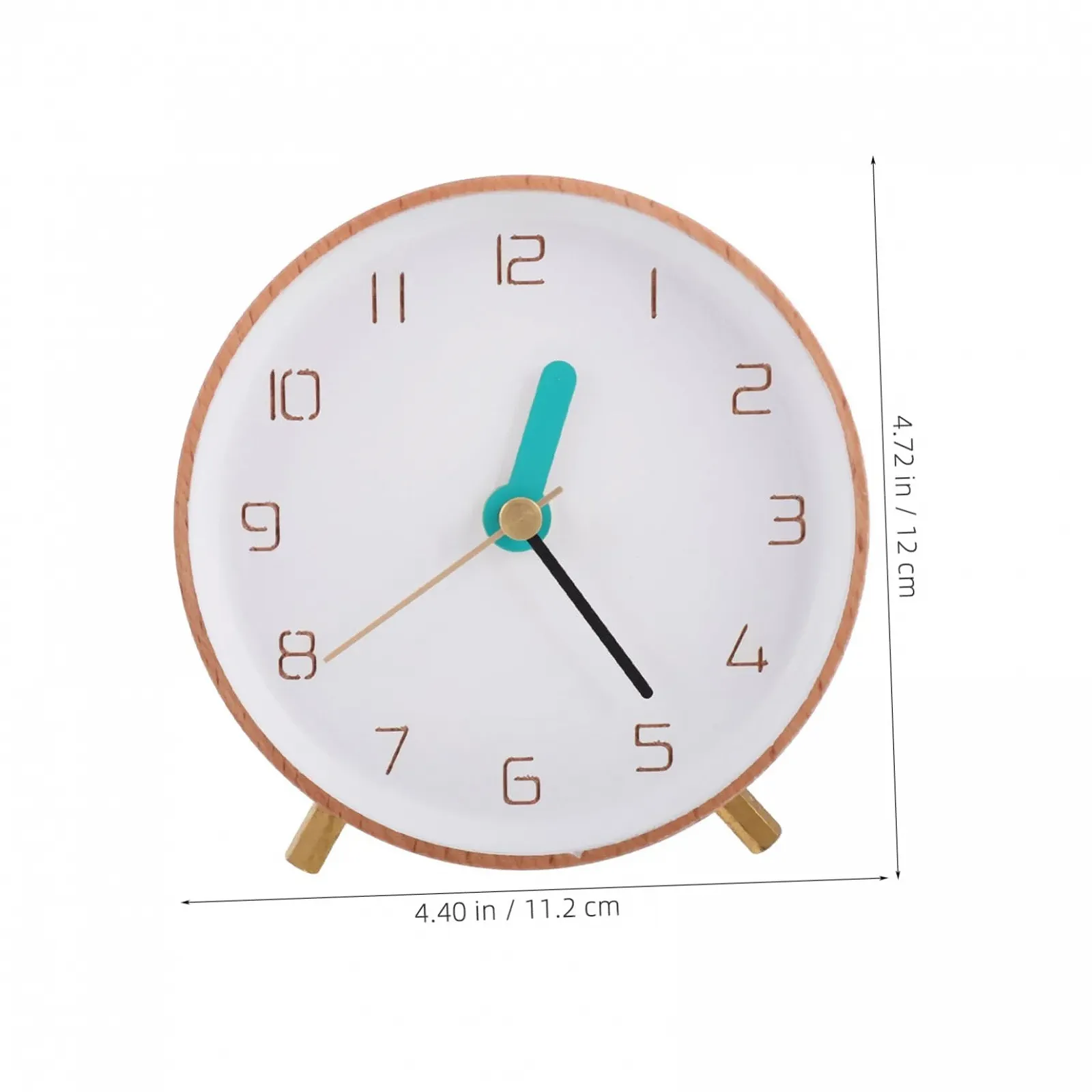 Годинник Настільний PartyKindom Дерев'яний Аналоговий Мінімалістичний Великі Цифри, фото №2 Годинник Настільний PartyKindom Дерев'яний Аналоговий Мінімалістичний Великі Цифри, фото №2