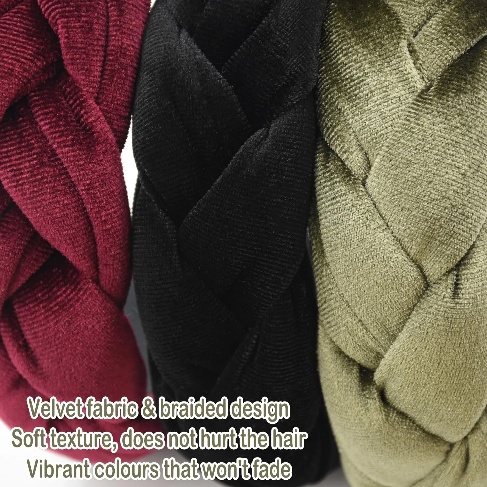 Обруч Оксамитовий Плетений Вінтажний, фото №3 Обруч Оксамитовий Плетений Вінтажний, фото №3