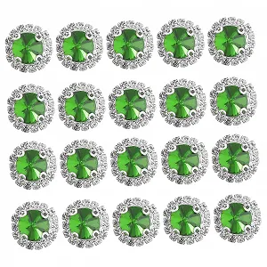 Елегантні Стрази STOBOK 20 штук Плоскі Кристали для Весільних Декоративних Проектів - Фото 1