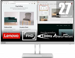 Монітор Lenovo L27e-40 WLED 68.6 см AMD FreeSync - Фото 1