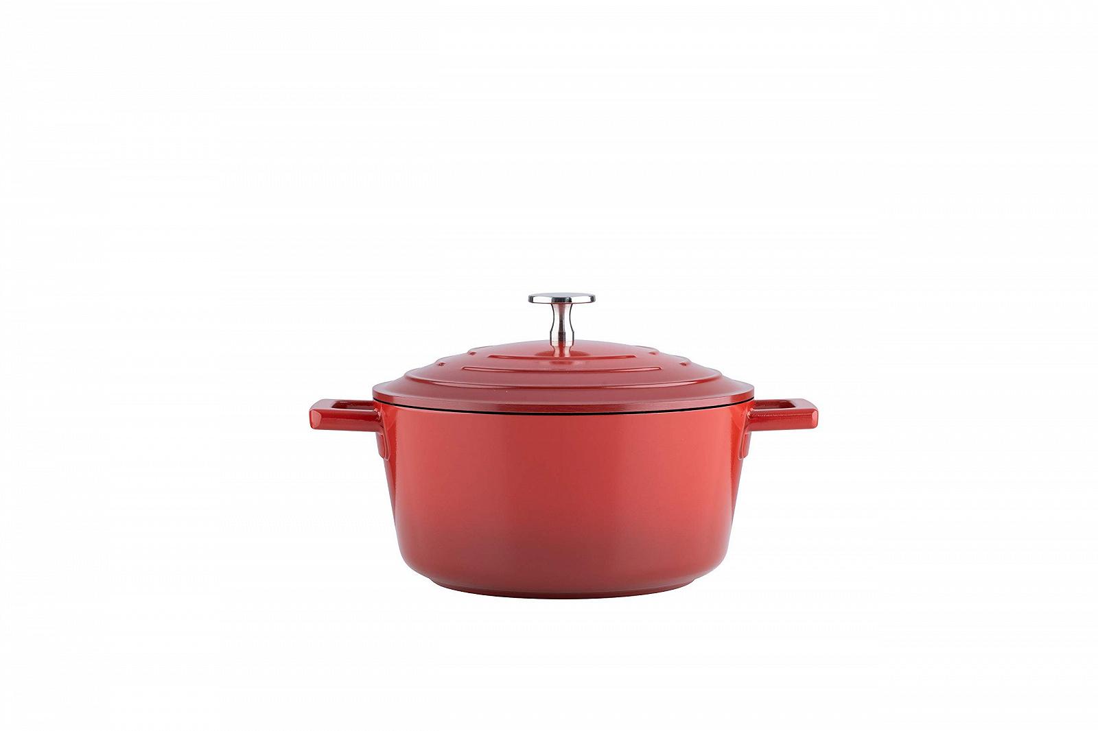 Кастрюля для запекания Kelomat Induction 3420-385 керамическая с крышкой 20 см 2.7 л красный, фото №3 Кастрюля для запекания Kelomat Induction 3420-385 керамическая с крышкой 20 см 2.7 л красный, фото №3