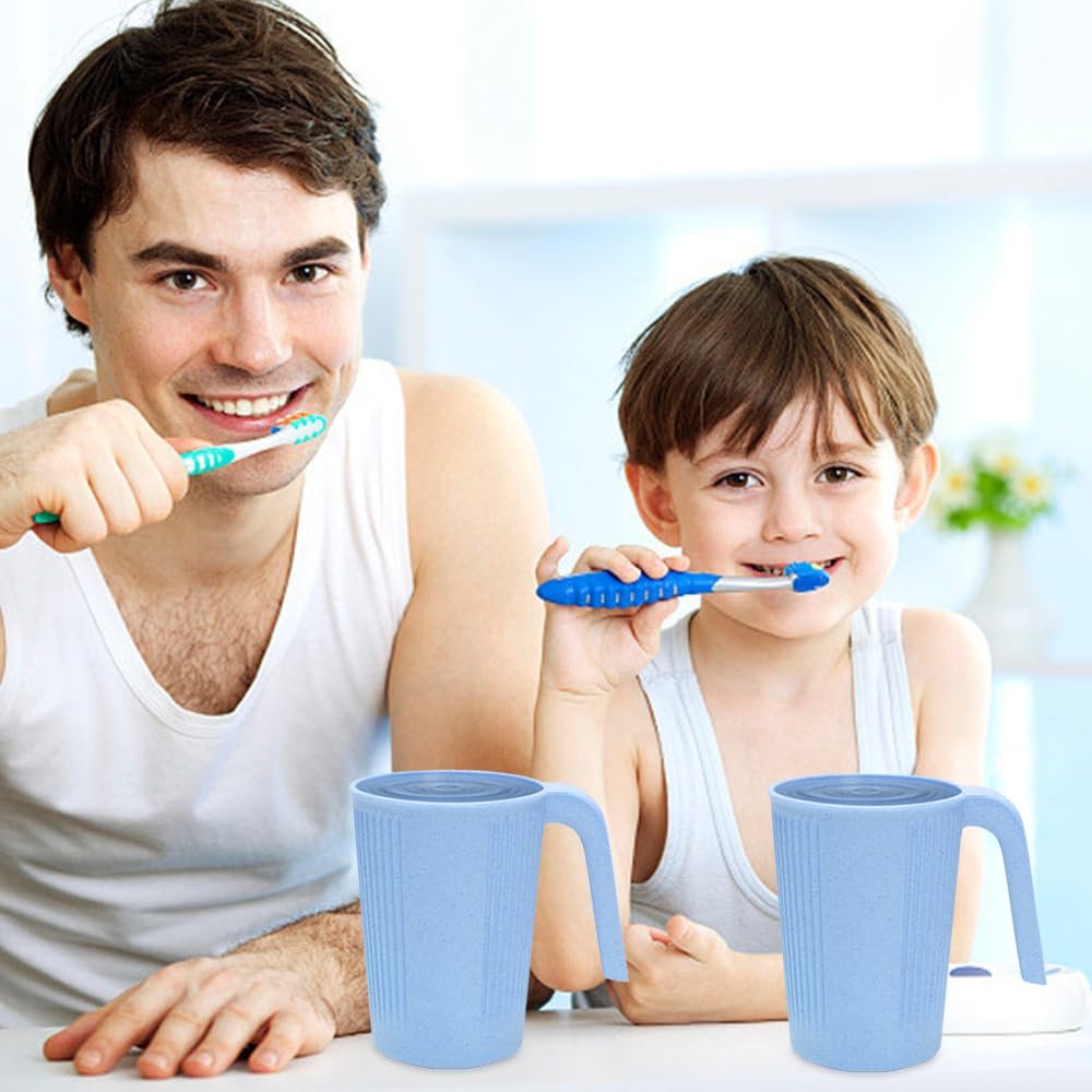 Набір кухлів з ручкою (4 шт.) Пластик 350 мл, фото №5