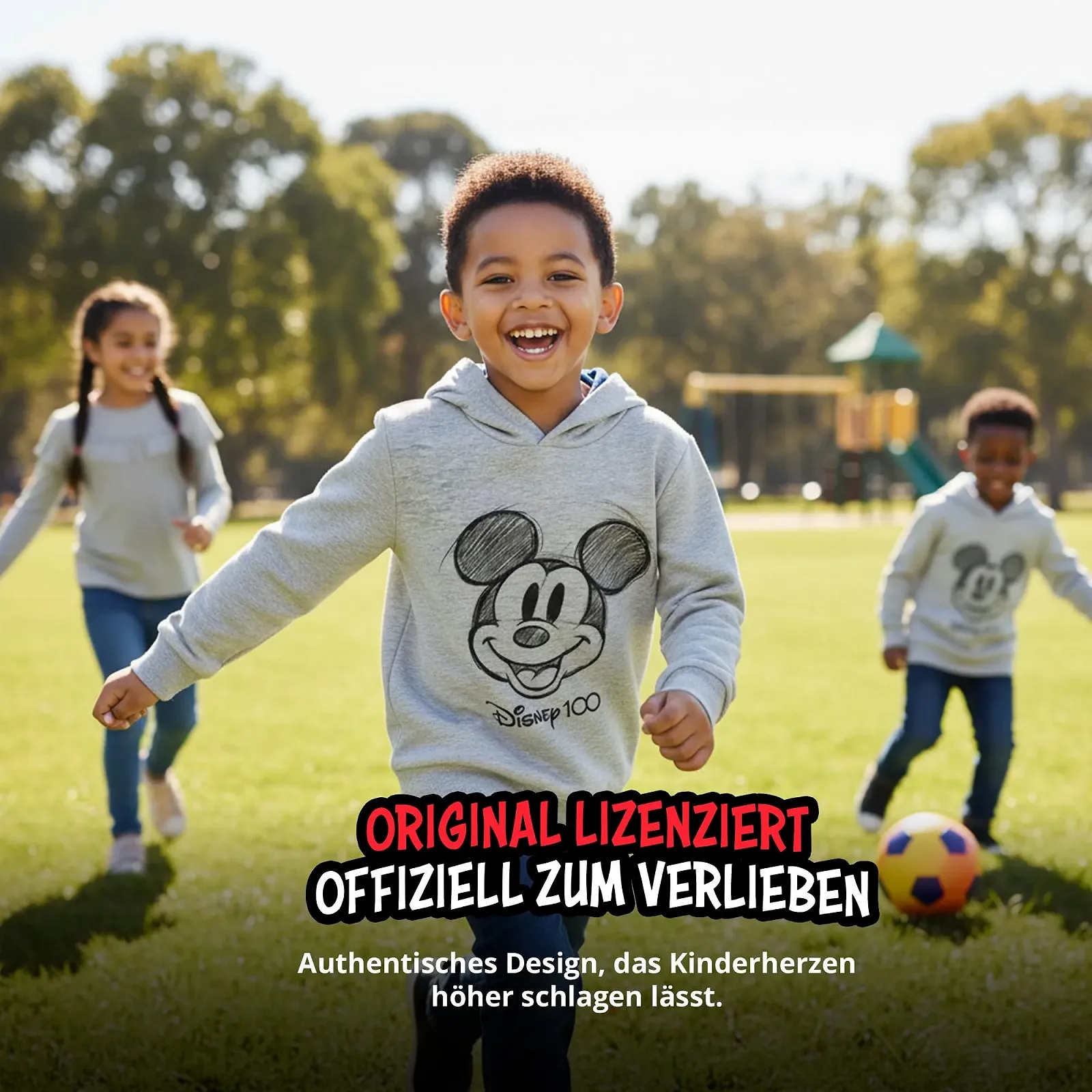 Худи Disney Mickey Mouse для мальчиков - Детский худи-пуловер с капюшоном, серый, фото №6