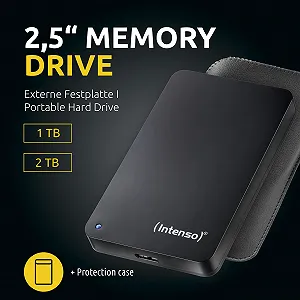 Внешний жесткий диск Intenso Memory Drive 1 ТБ 2.5" 5400 об/мин 8 МБ USB 3.0 Черный synthetic.ua - Фото 1