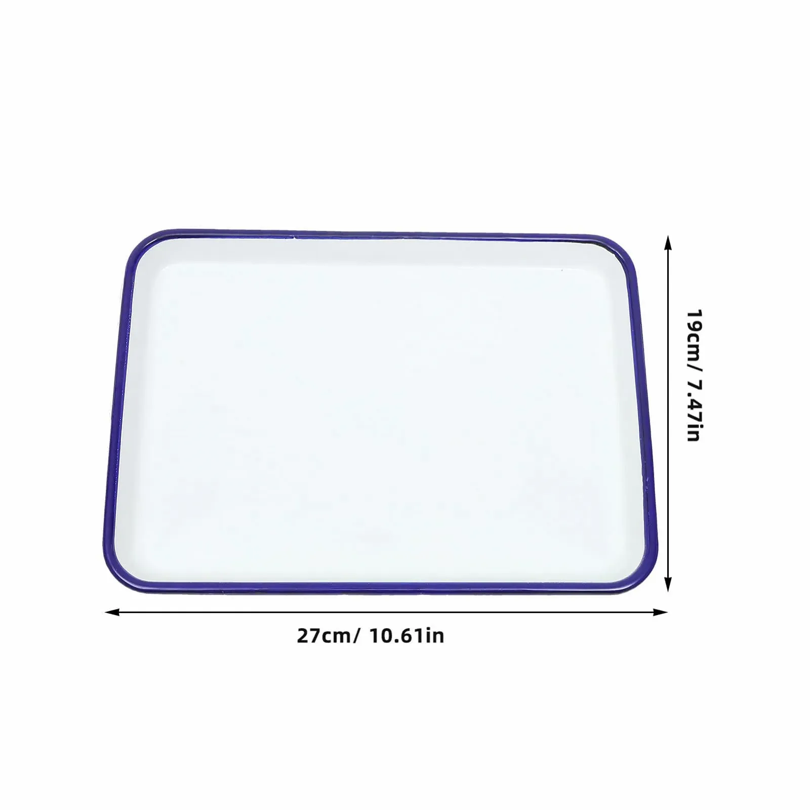 Противень Enamel ретро-стиль с антипригарным покрытием износостойкий White, фото №4