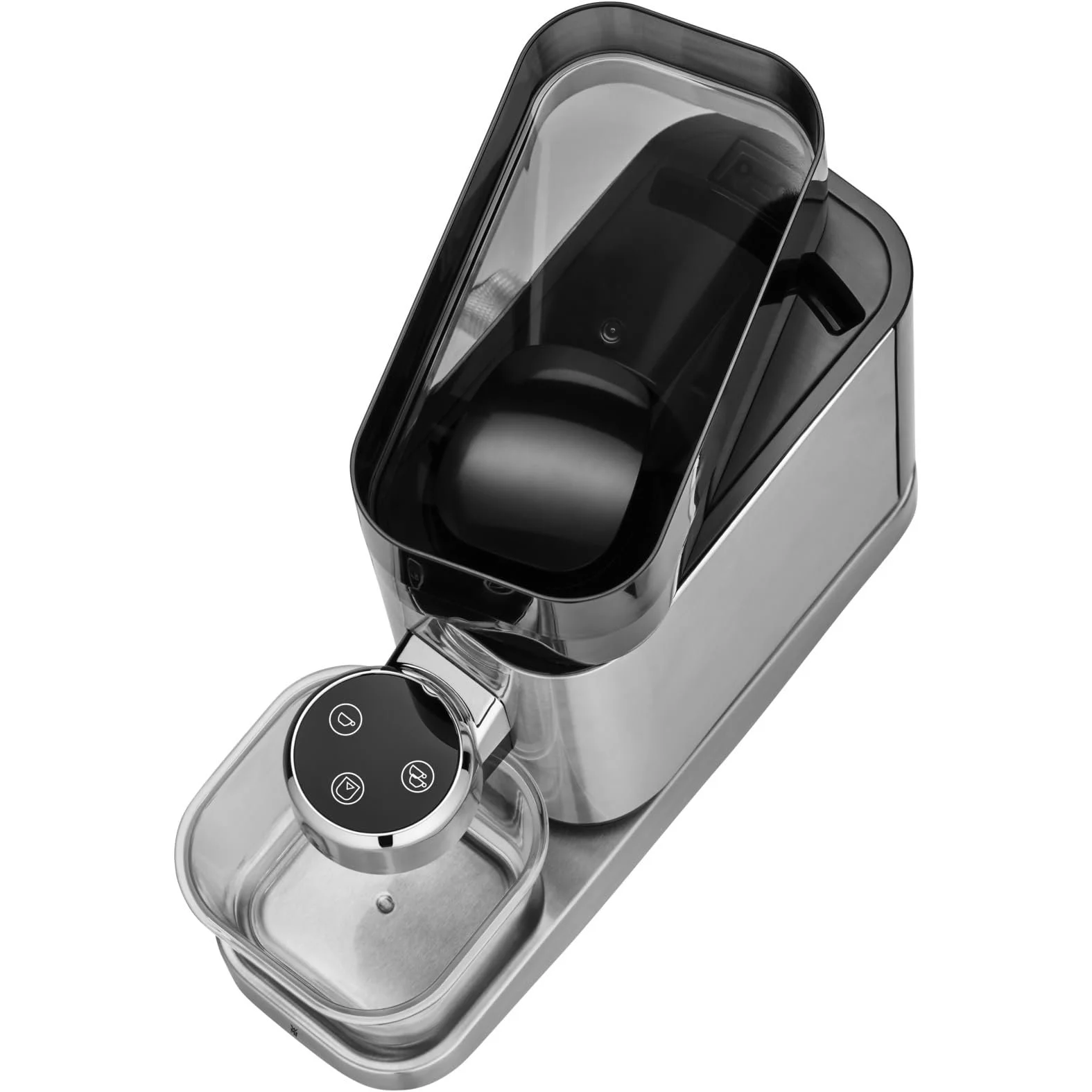 Електрична кавомолка WMF Lumero 150 Вт, світлодіодні сенсорні кнопки, 40 ступенів помелу, контейнер для меленої кави, матова нержавіюча сталь Cromargan, фото №11 Електрична кавомолка WMF Lumero 150 Вт, світлодіодні сенсорні кнопки, 40 ступенів помелу, контейнер для меленої кави, матова нержавіюча сталь Cromargan, фото №11