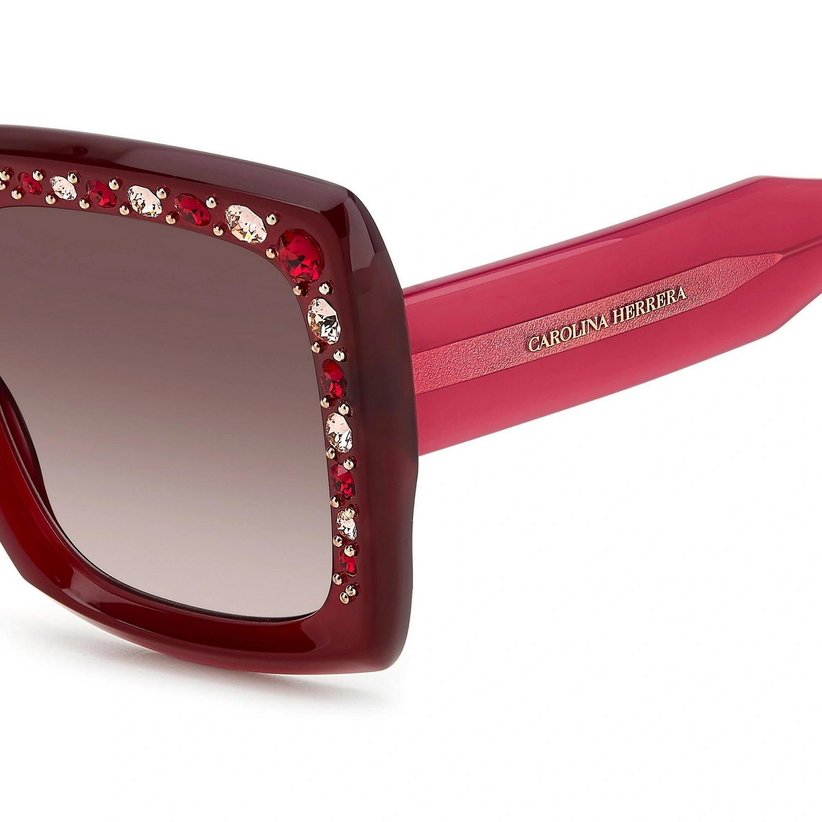 Сонцезахисні окуляри Carolina Herrera Unisex Her 0178/S 0t5 53/23/145 Бордовий Рожевий, фото №4