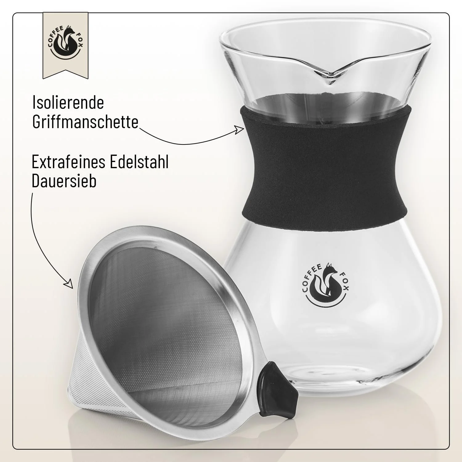 Кавник Coffee Fox, для приготування кави Cold Brew, Pour Over, фото №4