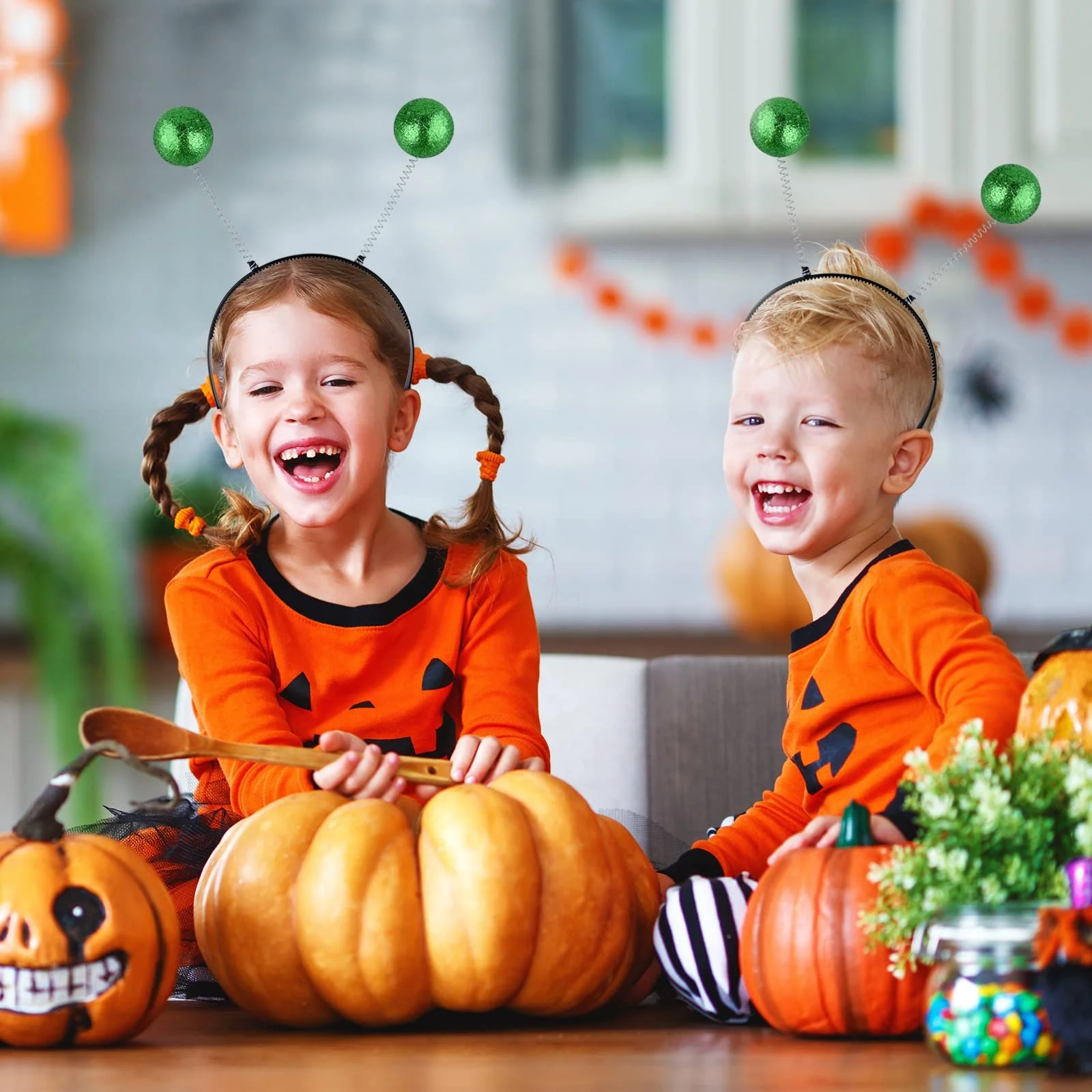 Юбка Клеш Плиссированная MIAHART Хэллоуин Зеленый, Большой, фото №5