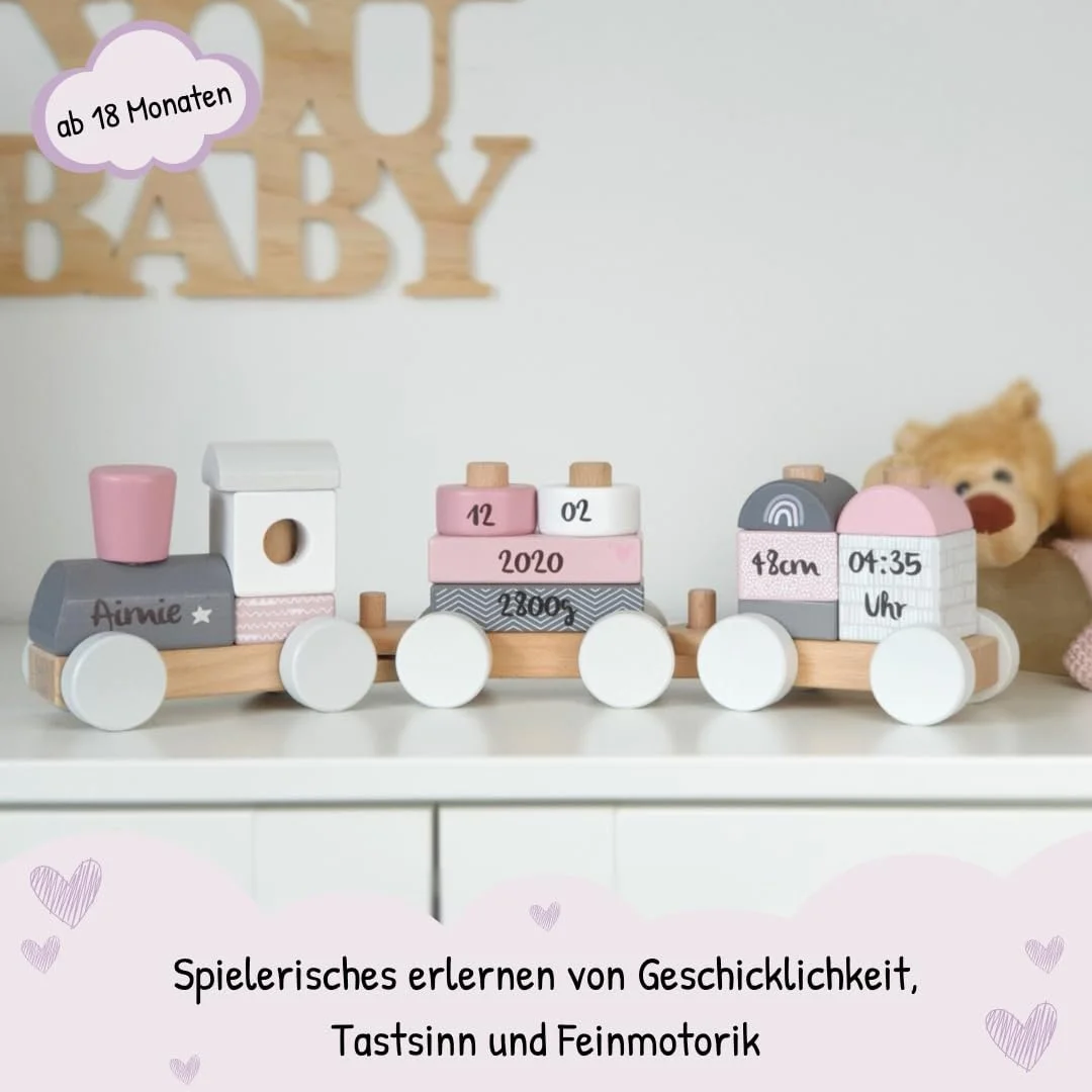 Дерев'яна залізниця KIDSLINO Рожева, фото №2 Дерев'яна залізниця KIDSLINO Рожева, фото №2