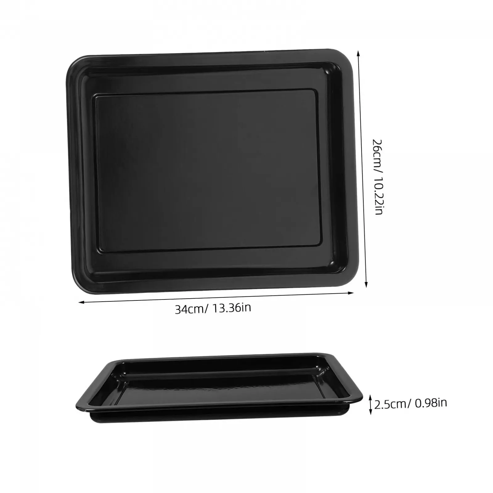 Форма для выпечки прямоугольная эмалированная, фото №2