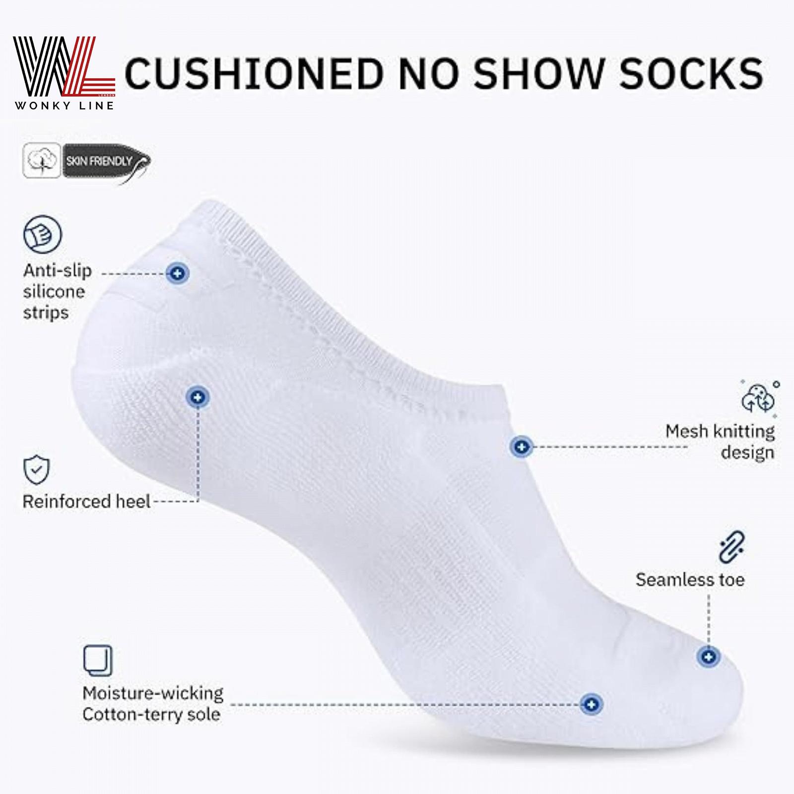 Носки бамбуковые 6 пар, носки-следки, невидимые, дышащие с нескользящей силиконовой пяткой, мужские, женские, унисекс, фото №6